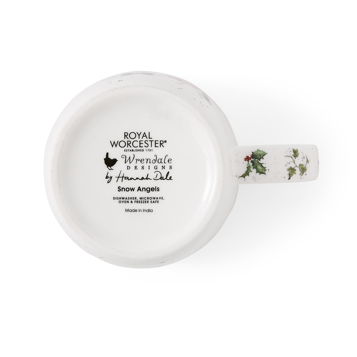 Wrendale Designs Snow Angels Mug (rabbit & robin) image number null